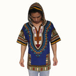 Dashiki Hoodies Loose African 100% Cotton Unisex Kimono  T00445