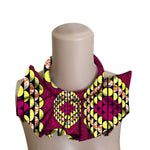 African Ankara False Collar Choke Necklaces For Women Dashiki Wax Print Q11771