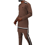 African Senator Cool Design Long Sleeve Set for Men Y31850