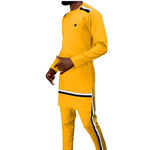 African Senator Cool Design Long Sleeve Set for Men Y31850
