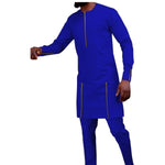 African Senator Clothing Long Sleeve 2-Piece Set for Men Y31846