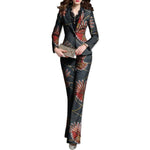 Customized African Dashiki 2-Piece Women Blazers and Pants Set X10715