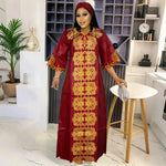 H&D African Clothes For Women Tradition Dress Embroidery Bazin Wedding Party Dress Ankara Robes Trads Wears African Clothes 2024