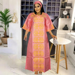 H&D African Clothes For Women Tradition Dress Embroidery Bazin Wedding Party Dress Ankara Robes Trads Wears African Clothes 2024