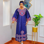 H&D African Clothing Dresses For Women Elegant Wedding Party Gown Ankara Dashiki Long Dress Roupas Bazin Riche Yellow Robes