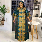 H&D African Clothes For Women Tradition Dress Embroidery Bazin Wedding Party Dress Ankara Robes Trads Wears African Clothes 2024