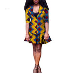 New Arrival African Sets For Women Dashiki Cotton Women Jacket and Mini Skirt Bazin Plus Size Africa Clothing WY6456