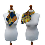 African Ankara Collar Choke Necklace Scarf Headband Wax Print Fabric Q11777