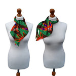 African Ankara Collar Choke Necklace Scarf Headband Wax Print Fabric Q11777