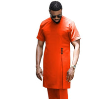 African Clothing for Men Senator 2-Piece Set Long Sleeve Design Y31883