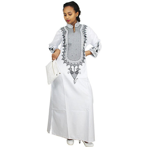 African Clothing For Women Dashiki Bazin Riche Long Sleeve Long Dress For X21167