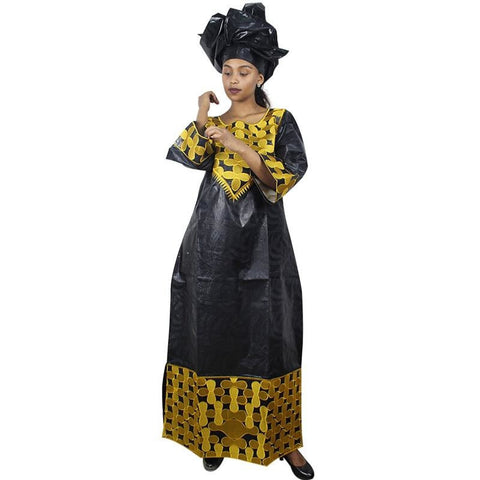 Embroidered 100% cotton African Kaftan Long Dress  X21235
