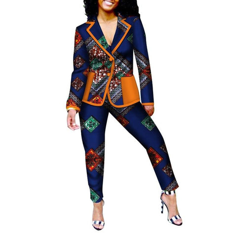 Two Piece Set Women Traditional African Clothing Crop Tops And Pants Suits  2022 Summer Dashiki Print Shirt Pencil Trousers - Africa Clothing -  AliExpress