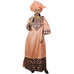 Embroidered 100% cotton African Kaftan Long Dress  X21235