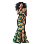 African Style Long Dress Women Classic Batik Cotton Print Kitenge Ankara X11418