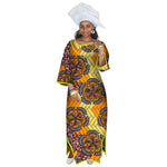 African Dresses for Women - Half Sleeve Maxi X11369