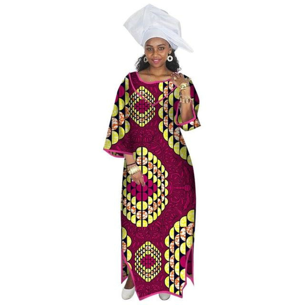 African Dresses for Women - Half Sleeve Maxi X11369 – Afrinspiration