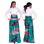 Dashiki African Print High Waist Loose Straight Pants for X11116