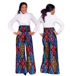 Dashiki African Print High Waist Loose Straight Pants for X11116