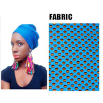 African Fabric Drop-Earrings For Women Handmade Jewelry Ankara with Q11776