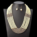 African Beads Jewelry Sets Statement Necklace Pendant Bib Beads  Q50204