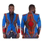 African Dashiki Cotton Print Regular Blazer Single Button Clothing Y10534