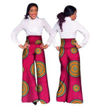 Dashiki African Print High Waist Loose Straight Pants for X11116