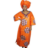 African Clothing For Women Bazin Embroidery Design Long Dress with X21270
