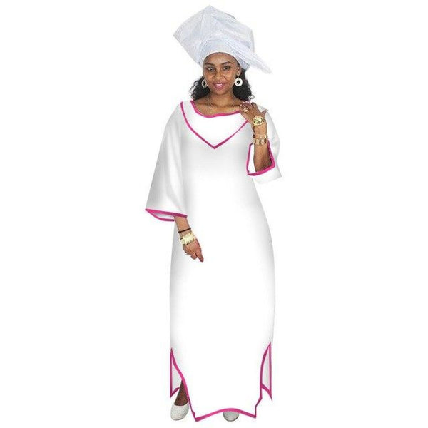 African Dresses for Women - Half Sleeve Maxi X11369