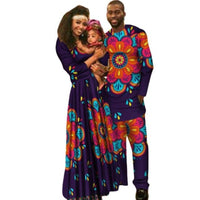 African Family Clothing Set for Man Woman and V11659
