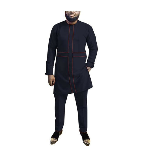 African Men Dashiki 2-piece Senator Clothing Set for Men Y31830
