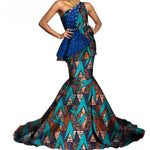 Africa Ankara Mermaid Floor -length Dress For Women X12084