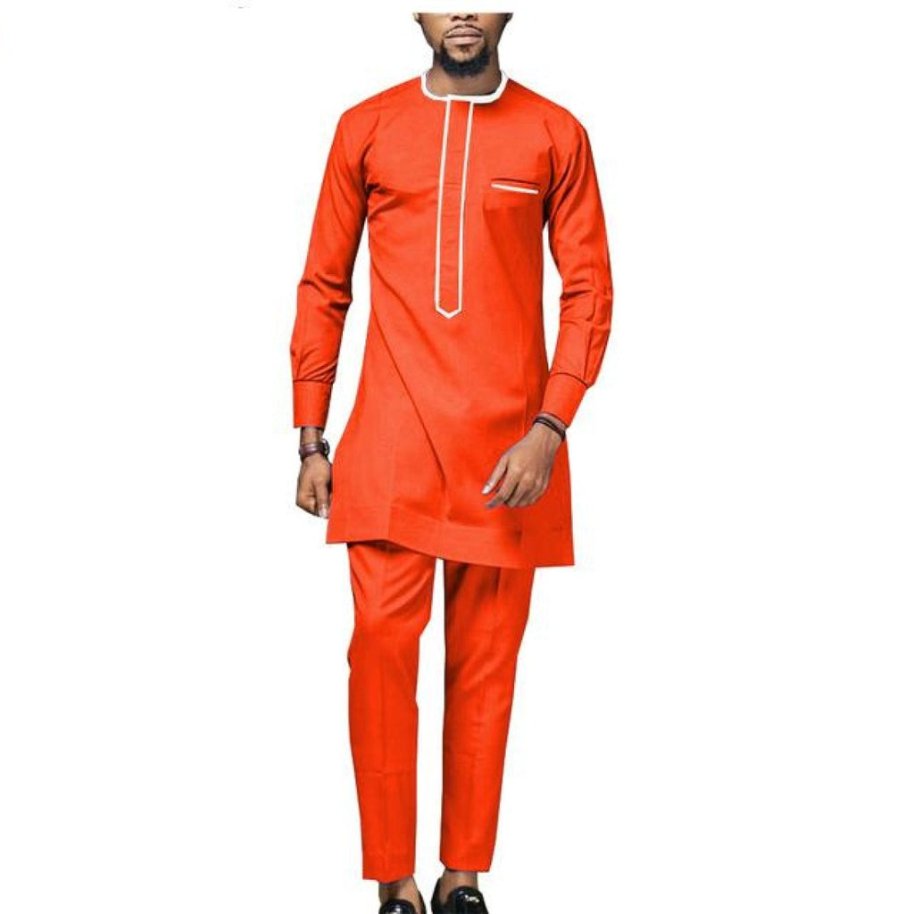 African Men Style Senator Long Sleeve 2-Piece Set Y31856 – Afrinspiration