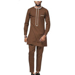 African Men Style Senator Long Sleeve 2-Piece Set Y31856