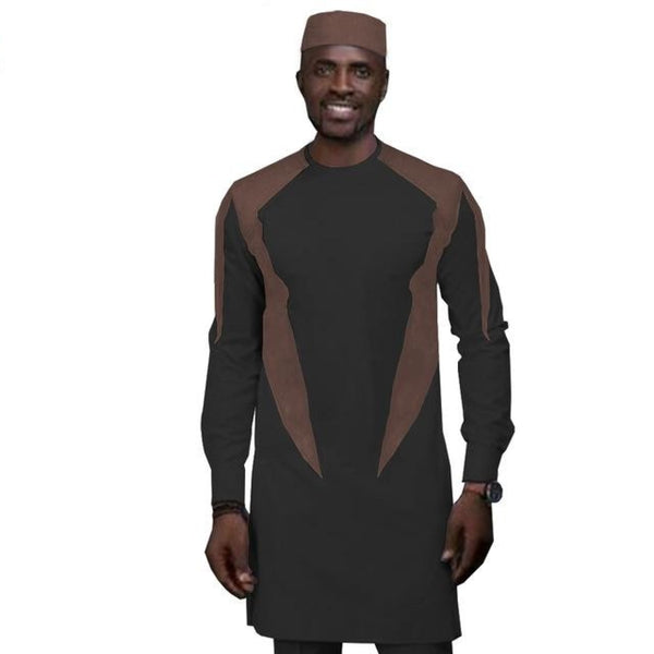 African Clothing for Men Long Sleeve 2-Piece Set Senator Style Y31861