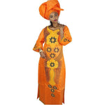 African Clothing For Women Bazin Embroidery Dashiki Design Long Dress X21251