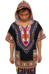 Dashiki Hoodies Loose African 100% Cotton Unisex Kimono  T00445