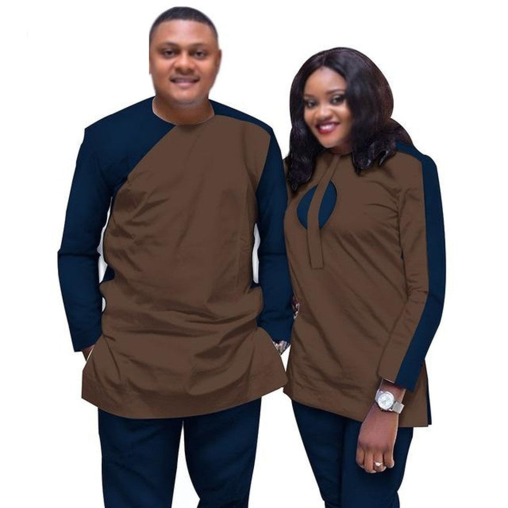 African Couples Dashiki 2-piece Senator Set for Family V31829 ...