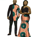 Dashiki Ankara African Print Clothes for Couple Man-Woman Set  V12051