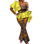 Africa Print 2-Piece Top and Pant Sets for Women  X12063