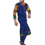 Long-Top Customized Africa Style Pants Suits for Men   Y12053