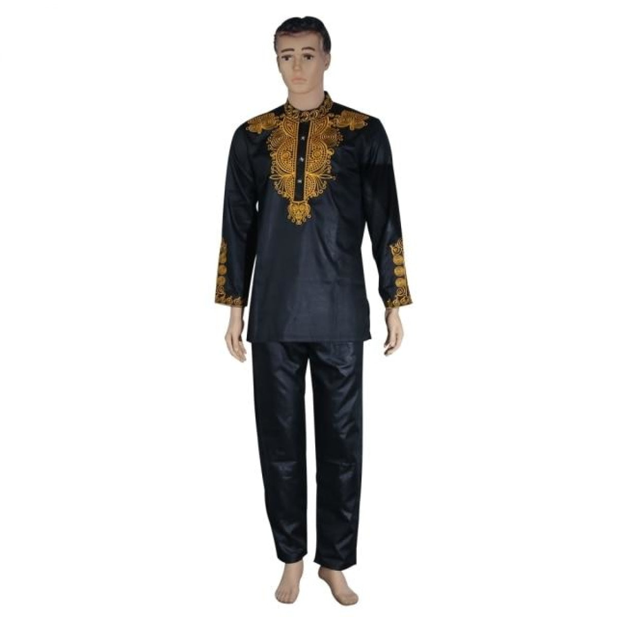 African Clothing Dashiki Mens Top Pants 2 Piece Set Bazin Y20722 ...