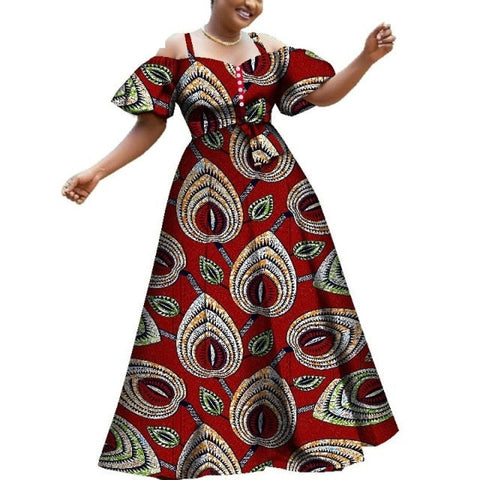 African Women Clothing Dashiki Off-Shoulder Long D X11339 – Afrinspiration