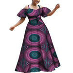 African Women Clothing Dashiki Off-Shoulder Long D X11339