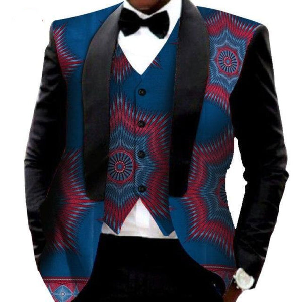 Dashiki Printed African Clothing Slin fit Suit Blazer Jacket with  Y10533