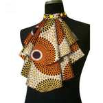 African Women Acccessories False Collar Dashiki Bowknot Detachable Q11755
