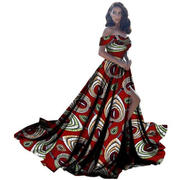 True Fond : Ghana | African print long dress, Long african dresses, African design  dresses