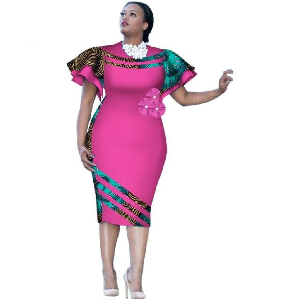 Blue African Dress - African Clothing for Women- KEJEO DESIGNS