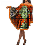 African Cotton Dashiki Wax Print Pattern Ankara Dress for Women X12007