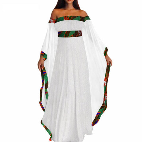 African Cotton Dashiki Wax Print Pattern Ankara Patchwork Vestidos Long Dress for Women X11992